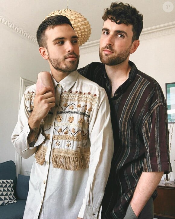 Duncan Laurence et son amoureux Jordan Garfield sur Instagram, juillet 2020.