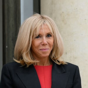 Brigitte Macron accueille son homologue mexicaine, la première Dame Beatriz Gutierrez Muller à l'Elysée. Paris © Jacques Witt / Pool / Bestimage