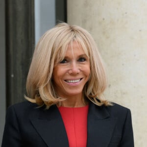 Brigitte Macron accueille son homologue mexicaine, la première Dame Beatriz Gutierrez Muller à l'Elysée. Paris, le 8 octobre 2020. © Jacques Witt / Pool / Bestimage