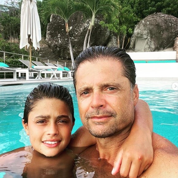 David Charvet et son fils Shaya sur Instagram. Le 30 juillet 2020.