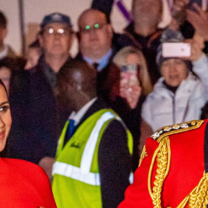 Le prince Harry, duc de Sussex, et Meghan Markle, duchesse de Sussex assistent au festival de musique de Mountbatten au Royal Albert Hall de Londres, Royaume Uni, le 7 mars 2020.