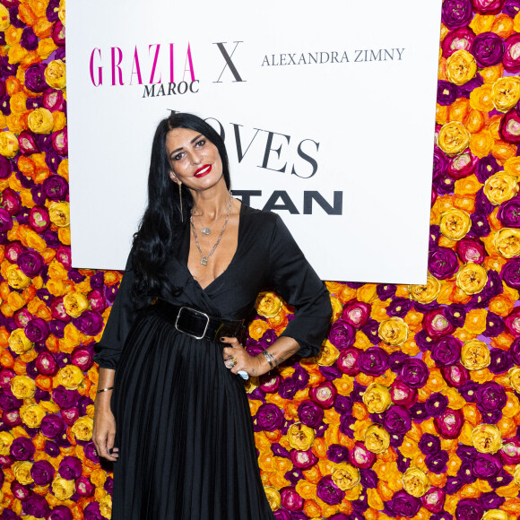 Sylvie Ortega Munoz (enceinte) - Soirée "Grazia Maroc x Alexandra Zimmy LOVES Natan" lors de la fashion week de Paris. Le 2 octobre 2020 © Perusseau-Tribeca / Bestimage