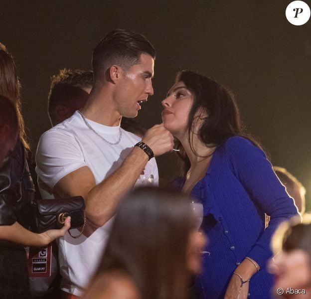 Cristiano Ronaldo et Georgina Rodriguez assistent aux MTV European Music Awards 2019 au FIBES Conference and Exhibition Centre à Séville en Espagne.