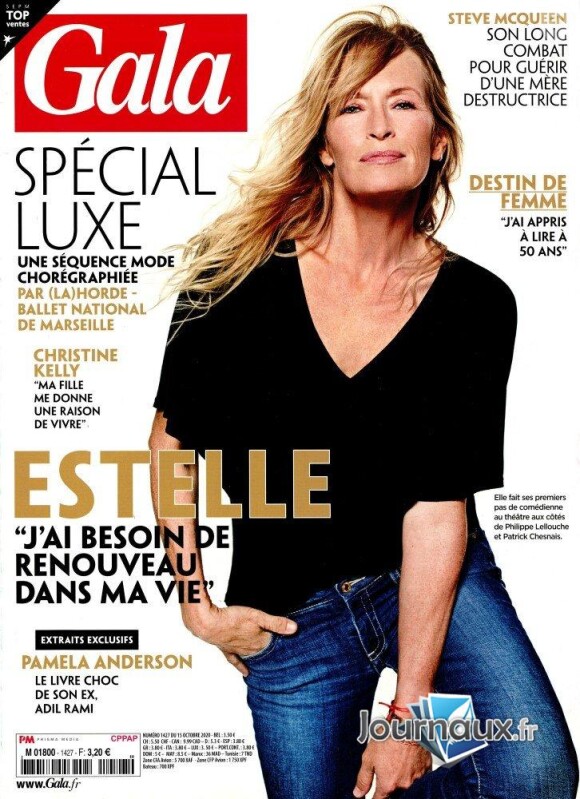 Estelle Lefébure en couverture du Gala n°1427, en kiosques jeudi 15 octobre 2020.