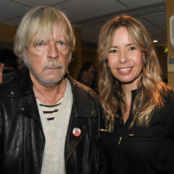 Exclusif - Le chanteur Renaud (Renaud Séchan) et son ex-femme Romane Serda - People au concert de Dave à Bobino à Paris, il y a un an. © Coadic Guirec/Bestimage