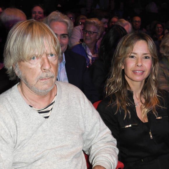 Exclusif - Le chanteur Renaud (Renaud Séchan) et son ex-femme Romane Serda - People au concert de Dave à Bobino à Paris le 18 novembre 2019. © Coadic Guirec/Bestimage