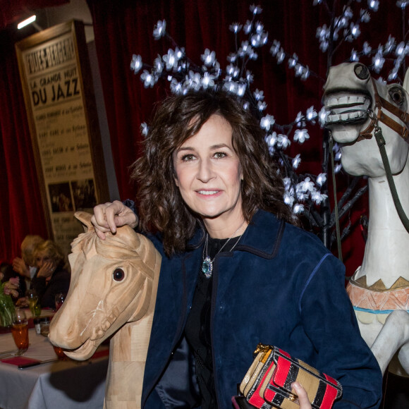Valérie Lemercier - Soirée en l'honneur de Nathalie Baye, organisée par Louis Michel Colla, à La Chope des Puces, restaurant mythique de Marcel Campion à Saint-Ouen. Le 30 avril 2018 © Cyril Moreau / Bestimage 