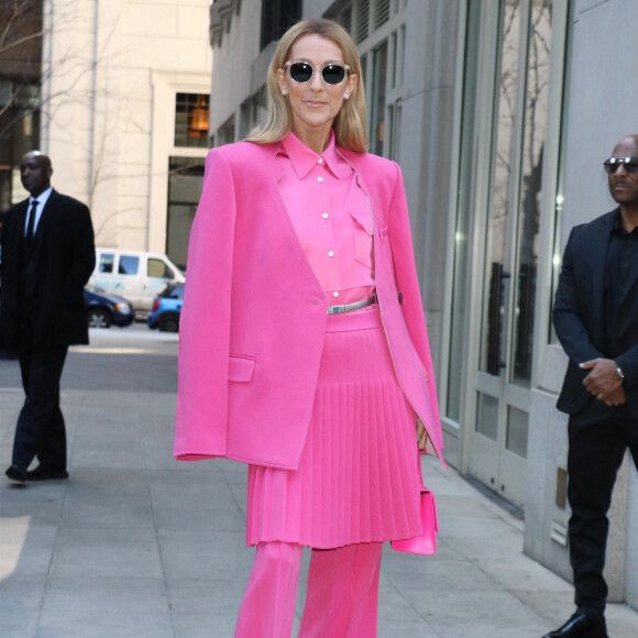 Celine Dion à New York le 7 mars 2020. 