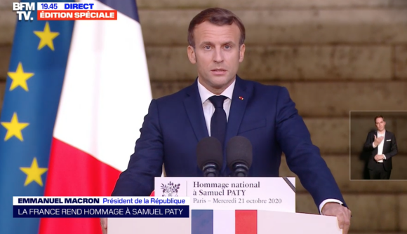 L'hommage national rendu à Samuel Paty à Paris.