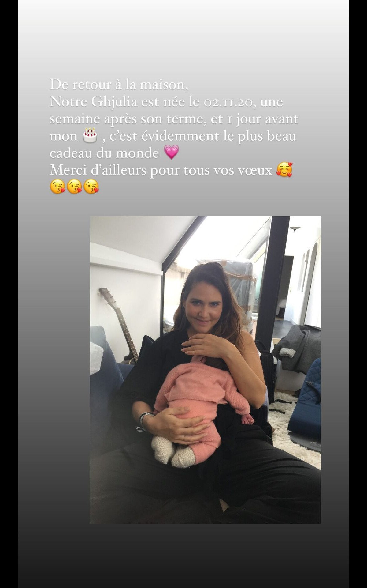 Joyce Jonathan maman pour la première fois : elle présente sa fille et  révèle son prénom - Purepeople