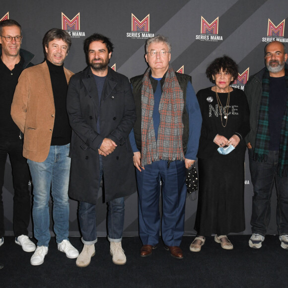 Aurélien Larger, Harold Valentin, Thibault de Montalembert, Grégory Montel, Dominique Besnehard, Liliane Rovère, Marc Fitoussi et Stéphane Freiss - Avant-première Label Series Mania "Dix pour cent" Saison 4, l'intégrale au cinéma UGC Normandie à Paris le 16 octobre 2020. © Coadic Guirec/Bestimage