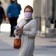 Exclusif - Hilary Duff se balade dans les rues de New York pendant l'épidémie de coronavirus (Covid-19), le 18 octobre 2020