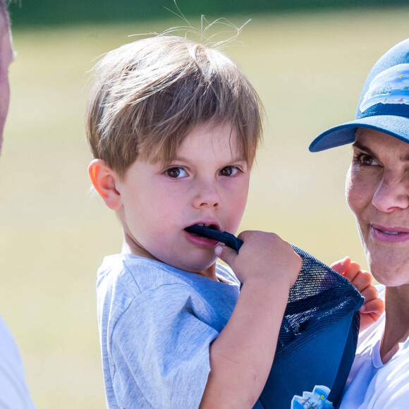 Exclusif - La princesse Victoria de Suède, le prince Oscar, Final of "The 2020 - Exclusif - La famille royale de suède au 2020+ Kilometre Challenge 2020 à Stockholm en Suède, le 30 août 2020