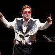 Elton John en concert pour sa dernière représentation en Australie à Sydney le 7 mars 2020.   