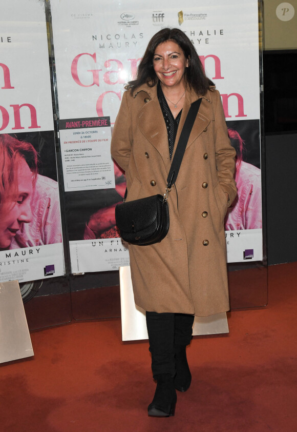 Anne Hidalgo (Maire de Paris) - Avant-première du film "Garçon chiffon" au cinéma UGC Les Halles à Paris, le 26 octobre 2020. © Coadic Guirec/Bestimage