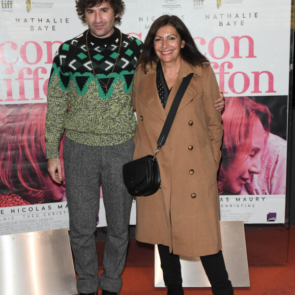 Nicolas Maury et Anne Hidalgo (Maire de Paris) - Avant-première du film "Garçon chiffon" au cinéma UGC Les Halles à Paris, le 26 octobre 2020. © Coadic Guirec/Bestimage