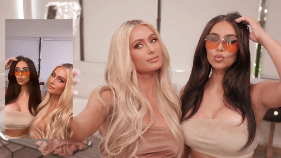 im Kardashian West et Paris Hilton sur le spot publicitaire de SKIMS Velour