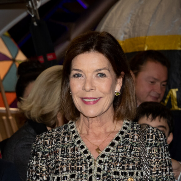 Exclusif - La princesse Caroline de Hanovre - 30ème anniversaire de la Convention Internationale des Droits de l'Enfant organisé par la Direction de l'Education Nationale, de la Jeunesse et des Sports à Monaco au Grimaldi Forum le 20 novembre 2019. Michaël Grégorio, le célèbre imitateur donnera un concert caritatif pour clôturer cette journée et récolter des fonds qui seront reversés à des associations humanitaires oeuvrant partout dans le monde aujprès des enfants dont les droits fondamentaux ne sont pas respectés. Michaël Grégorio a offert son cachet lors de cette soirée. © Olivier Huitel/PRM/Bestimage