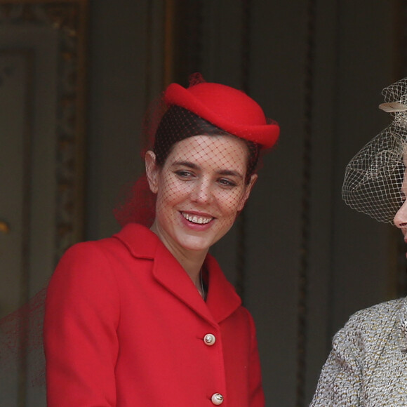 Charlotte Casiraghi, la princesse Caroline de Hanovre - La famille princière de Monaco au balcon lors de la Fête Monégasque à Monaco, le 19 novembre 2016. © Bruno Bebert/Dominique Jacovides/Bestimage