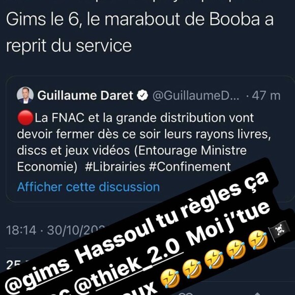 Nouveau clash entre Booba et Rohff (octobre 2020).