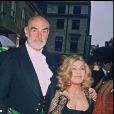 Sean Connery et sa femme Micheline Roquebrune - Archives. 1998
