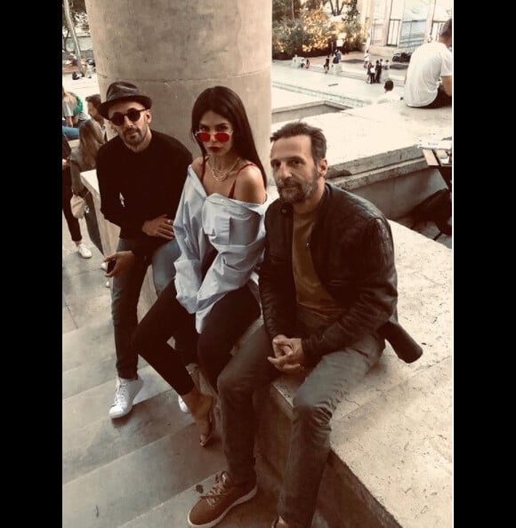 Negzzia, Mathieu Kassovitz et JR sur Instagram. Le 12 septembre 2020.