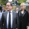 François Hollande et sa compagne Julie Gayet - Claude Chirac, son mari Frédéric Salat-Baroux et son fils Martin Rey-Chirac se sont rendus au musée du président Jacques Chirac de Sarran en Corrèze le 5 octobre 2019