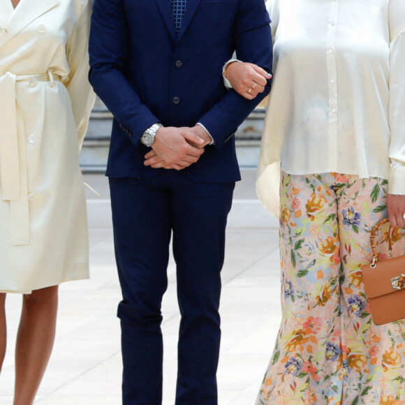 Pauline Ducruet, Louis Ducruet, Camille Gottlieb, La Princesse Charlène, Le Prince Albert, La Princesse Stéphanie De Monaco - Le mardi 2 juin 2020 à Monaco © Claudia Albuquerque / Bestimage