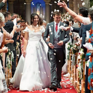 Le mariage religieux de Louis Ducruet et Marie Chevallier à Monaco, le 27 juillet 2019.