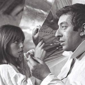 Archives- Première rencontre de Serge Gainsbourg et Jane Birkin sur le tournage du film "Slogan" réalisé par Pierre Grimbalt.