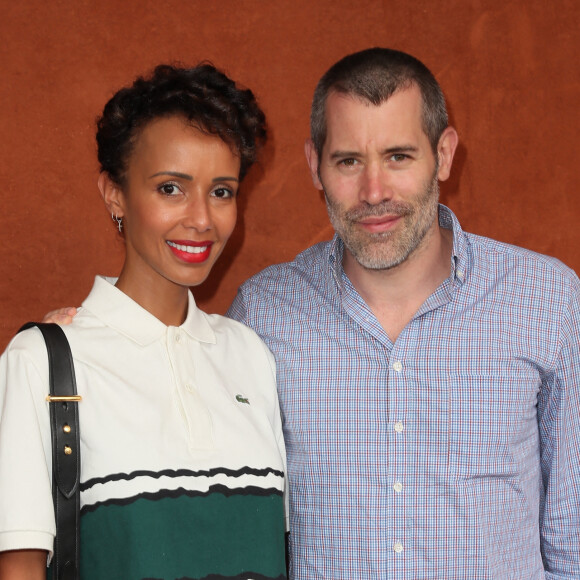Sonia Rolland et son compagnon Jalil Lespert au village lors des internationaux de tennis de Roland Garros à Paris © Moreau-Jacovides/Bestimage