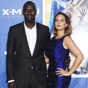 Omar Sy et sa femme Hélène - People à la première du film "Days of Future Past" au centre Jacob Javits à New York. Le 10 mai 2014 