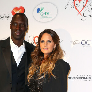 Omar Sy et sa femme Hélène - Personnalités au gala "Par Coeur" pour les 10 ans de l'association "Cekedubonheur" au pavillon d'Armenonville à Paris. Le 24 septembre 2015 