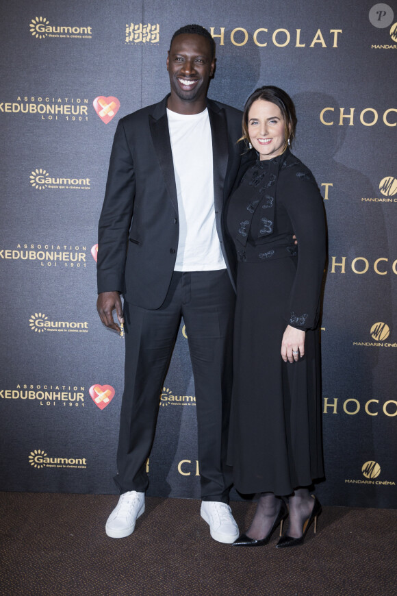 Omar Sy et sa femme Hélène - Avant-première du film "Chocolat" au Gaumont Champs-Elysées Marignan à Paris, le 1er février 2016. © Olivier Borde/Bestimage 