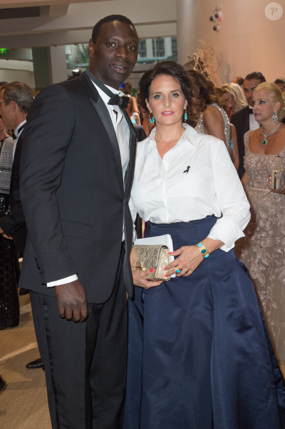 Omar Sy et sa femme Hélène - Arrivées - 68ème gala de la croix rouge Monégasque dans la salle des Etoiles du Sporting Monte-Carlo à Monaco, le 23 juillet 2016. © Palais Princier/Pierre Villard/Monte Carlo Société des Bains de Mer via Bestimage 