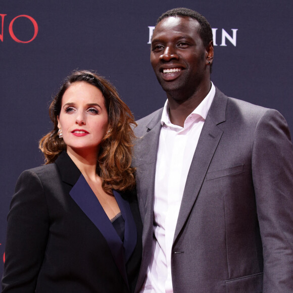 Omar Sy et sa femme Hélène - Première du film "Inferno" à Berlin.