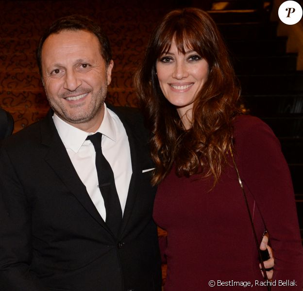 Exclusif - Arthur (Jacques Essebag) et sa compagne Mareva Galanter - Dîner de gala et vente aux enchère pour l'association "Sauveteurs sans frontières" ("Qui sauve une vie sauve l'humanité") à l'hôtel du collectionneur à Paris, France. © Rachid Bellak/Bestimage