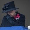 La reine Elisabeth II d'Angleterre lors de la cérémonie de la journée du souvenir (Remembrance Day) à Londres le 8 novembre 2020.