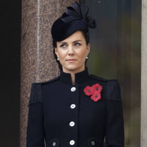 Catherine Kate Middleton, duchesse de Cambridge - La famille royale au balcon du Cenotaph lors de la journée du souvenir (Remembrance day) à Londres, novembre 2020