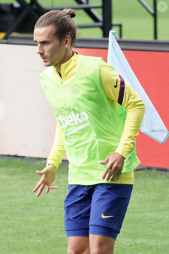 Antoine Griezmann - Match de football de la liga entre le FC Barcelone et le Celta Vigo le 27 juin 2020. 