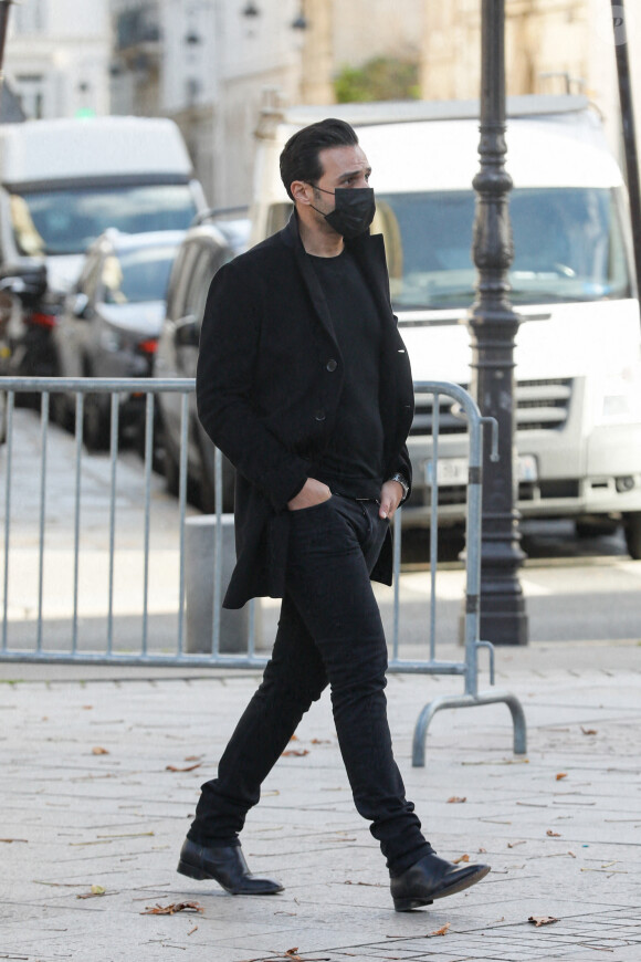 Maxim Nucci (Yodelice) - Obsèques du producteur Cyril Colbeau-Justin en la basilique Saint-Clotilde , Paris 7 ème pendant l'épidémie de Coronavirus Covid-19 le 12 novembre 2020. © Agence / Bestimage