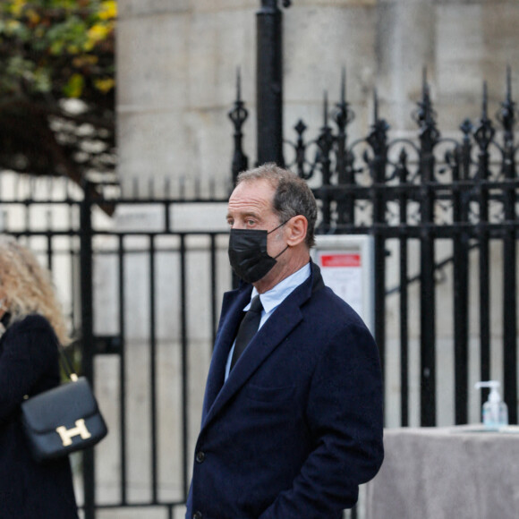 Vincent Lindon - Obsèques du producteur Cyril Colbeau-Justin en la basilique Saint-Clotilde , Paris 7 ème pendant l'épidémie de Coronavirus Covid-19 le 12 novembre 2020. © Agence / Bestimage