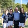 Semi-exclusif - Patricia Mirallès, députée de l'Hérault, Marietta Karamanli, députée de la Sarthe, Guy Roux et Anissa Khedher, députée du Rhône lors du match de football caritatif au profit du Centre national de la recherche scientifique (CNRS) pour la lutte contre le réchauffement climatique opposant le Variétés Club de France contre l'équipe de France des Parlementaires, au Stade de La Muette à Paris , France, le 11 septembre 2019. Le Variété Club de France a gagné 15-0. © Giancarlo Gorassini/Bestimage