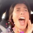 Alessandra Sublet en plein "pétage de plomb" dans sa voiture - Instagram