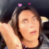 Alessandra Sublet en plein "pétage de plomb" dans sa voiture - Lundi 16 novembre 2020, Instagram