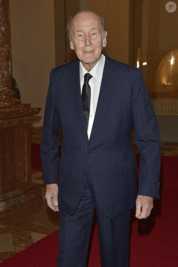 Valery Giscard d’Estaing, ancien president francais lors de la 50eme conference sur la politique de securite a Munich, le 1er fevrier 2014. 