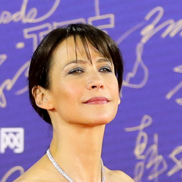 Sophie Marceau sur le tapis rouge de la cérémonie d'ouverture du 9e festival international du film de Pékin, Chine, le 13 avril 2019.