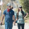 Exclusif - Mel Gibson se balade main dans la main avec sa compagne Rosalind Ross dans le quartier de Malibu à Los Angeles pendant l'épidémie de coronavirus (Covid-19), le 20 août 2020.
