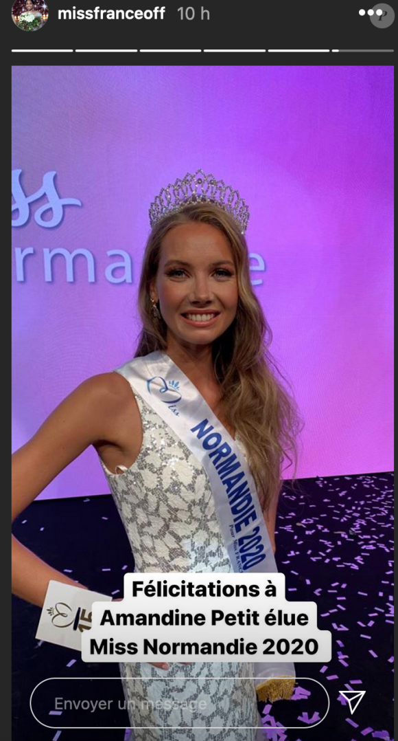 Amandine Petit est élue Miss Normandie 2020