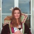 Mélody Vilbert (Miss France 1995 ) à Bordeaux en 1995.